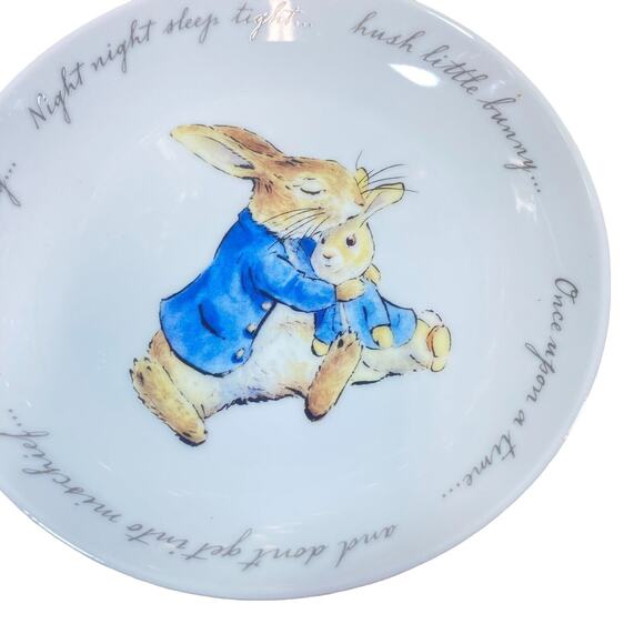 Beatrix Potter PETER RABBIT Easter Bunny Porcelain Appetizer Plates (4) New - Picture 7 of 11